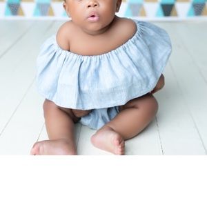 6 Mo Baby Denim Outfit